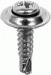 8-18 X 1'' Phillips Oval Countersunk Washer Sems Teks Screw - Chrome