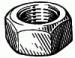 1/2-13 Hex Nut - 18-8 Stainless