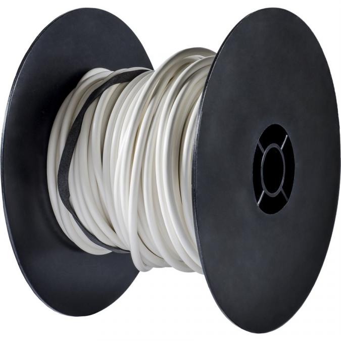 10-Ga Primary Wire White - 100' Roll